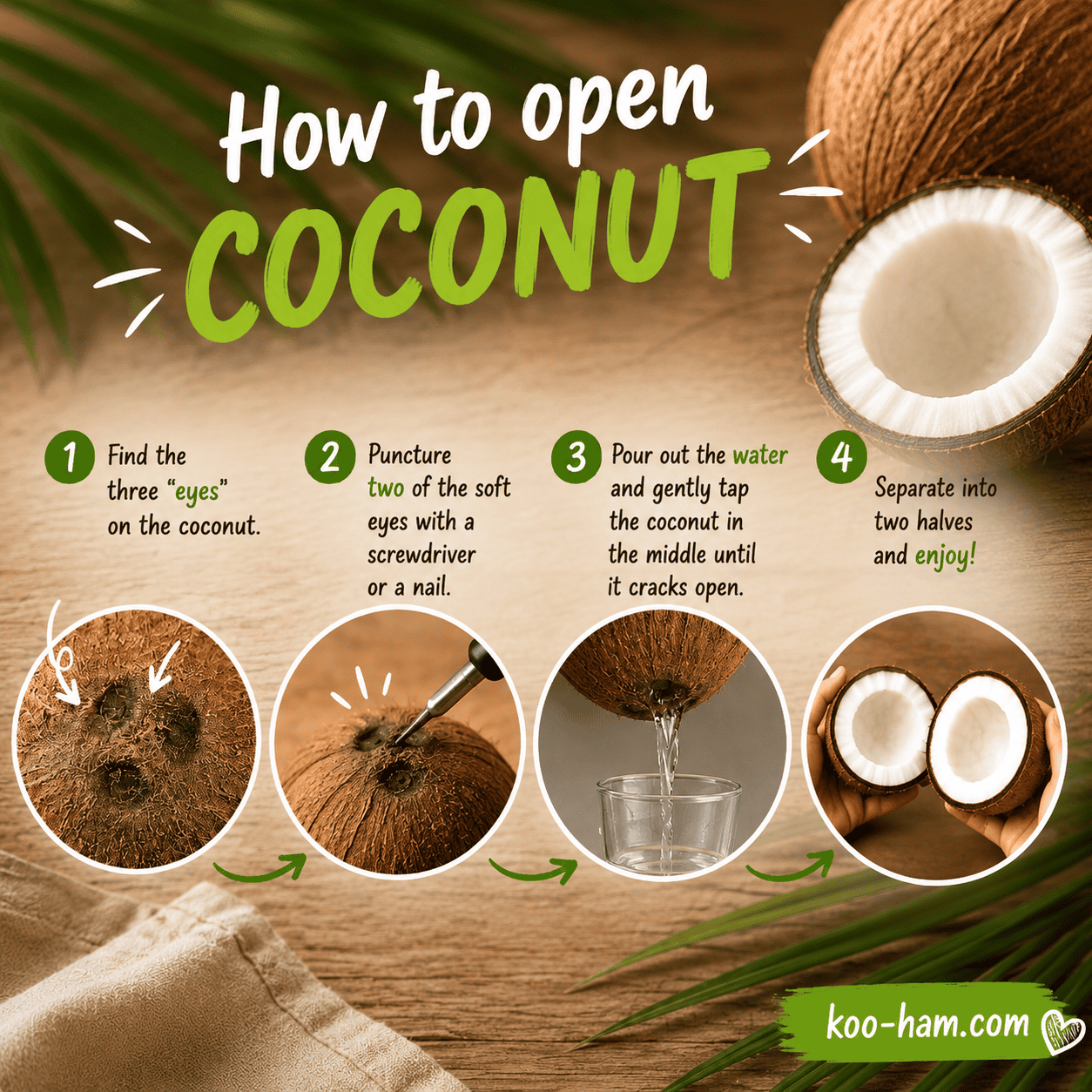 How to Open a Coconut