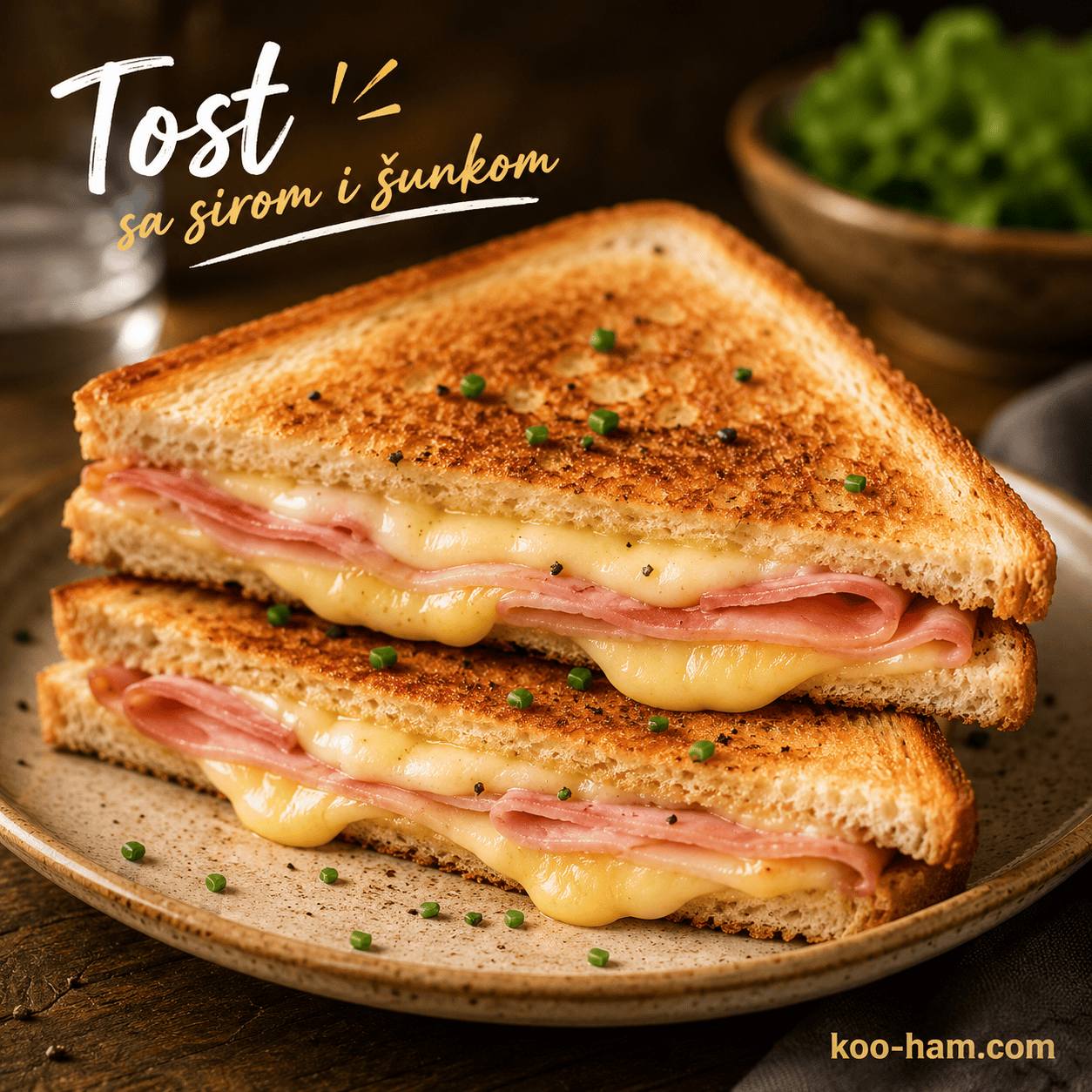 Cheese and Ham Toast